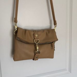 Nude Steve Madden cross body fold over bag